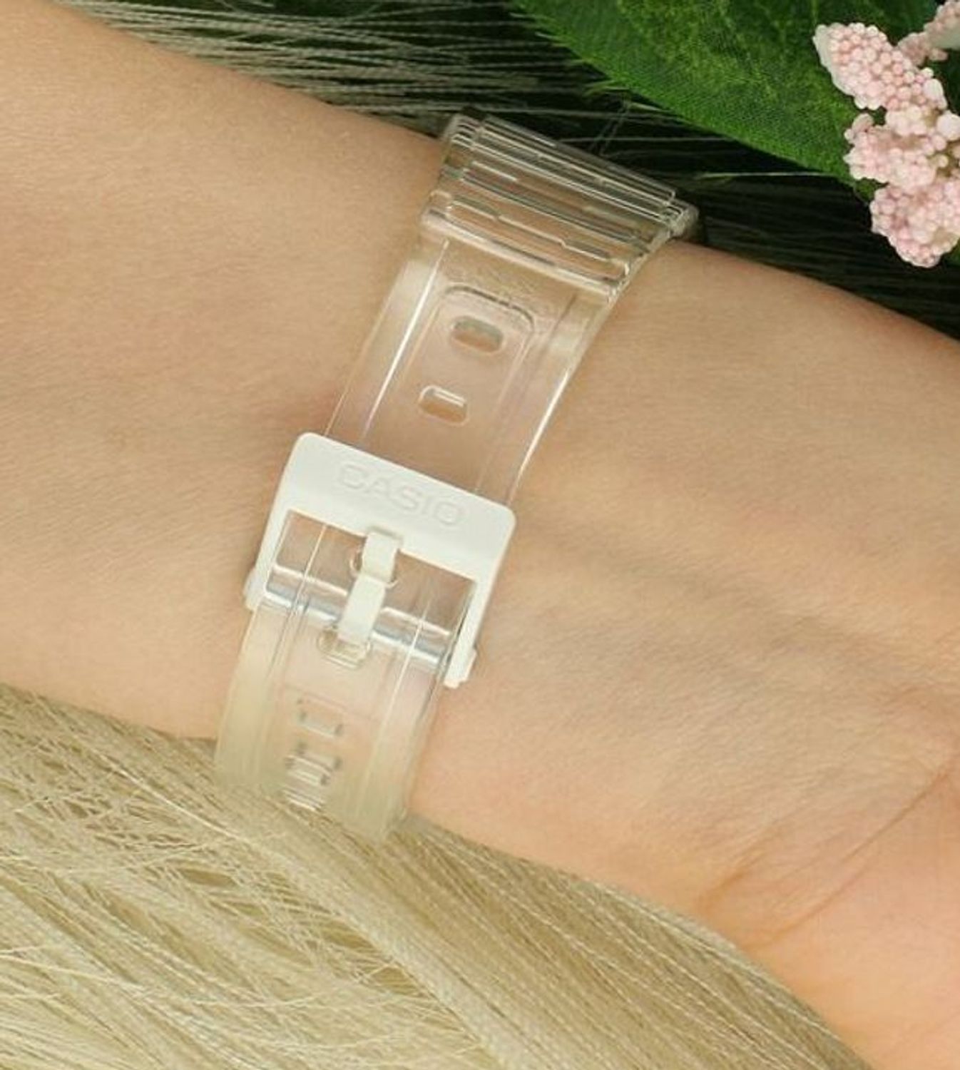 Oryginalny pasek CASIO F-91WS-7EF przezroczysty biały 18 mm.jpg